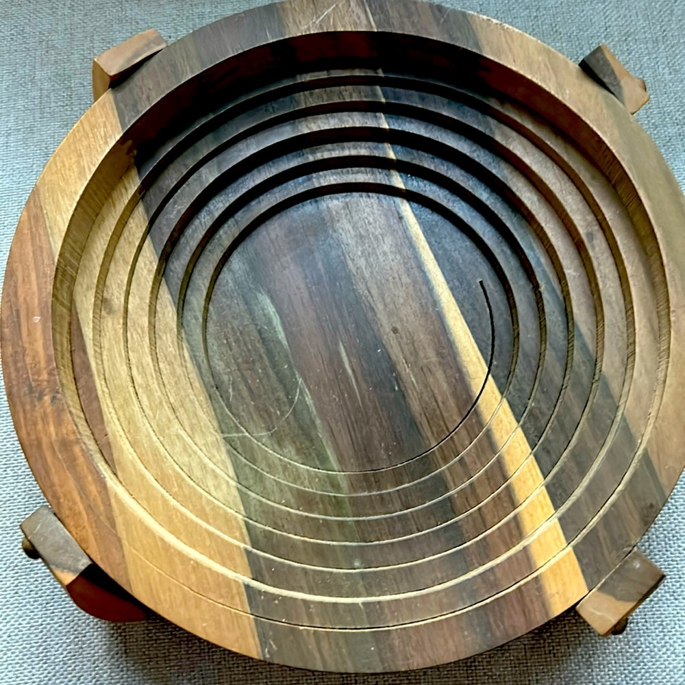 Deeds Industries Wood bowl/ collapsible